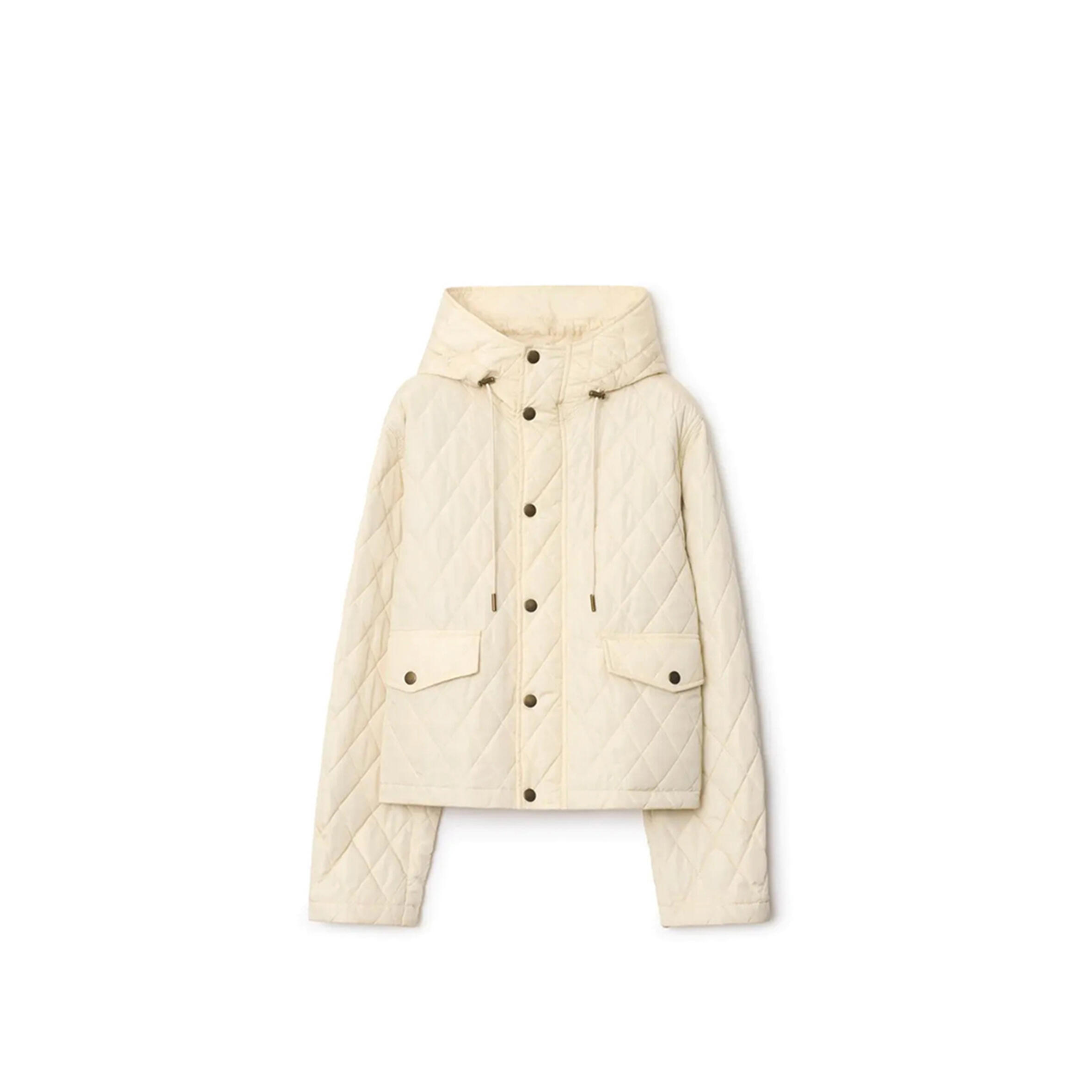 Bv*b*rry cropped nylon quilted jacket with hood 81103271